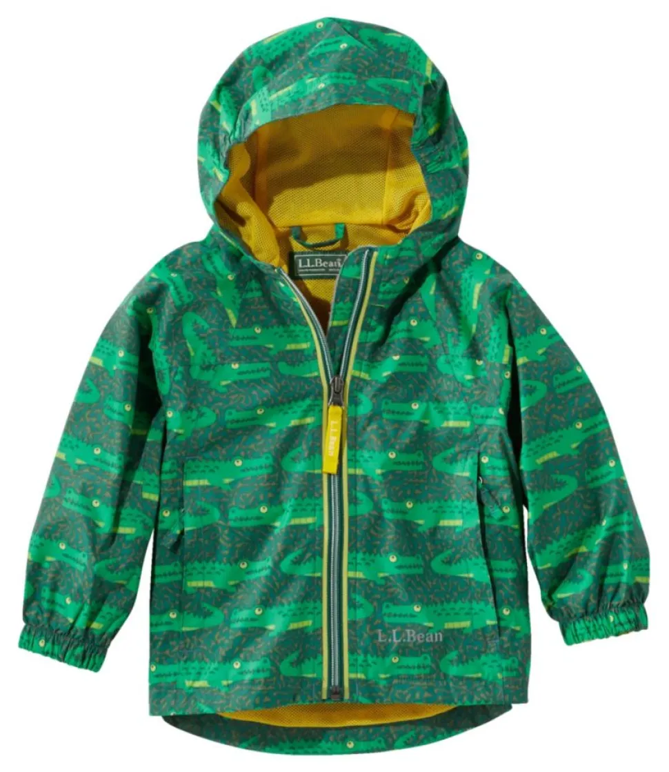 Store L.L.Bean "Infants' and Toddlers' Discovery Rain Jacket, Print" DarkestGreenGator
