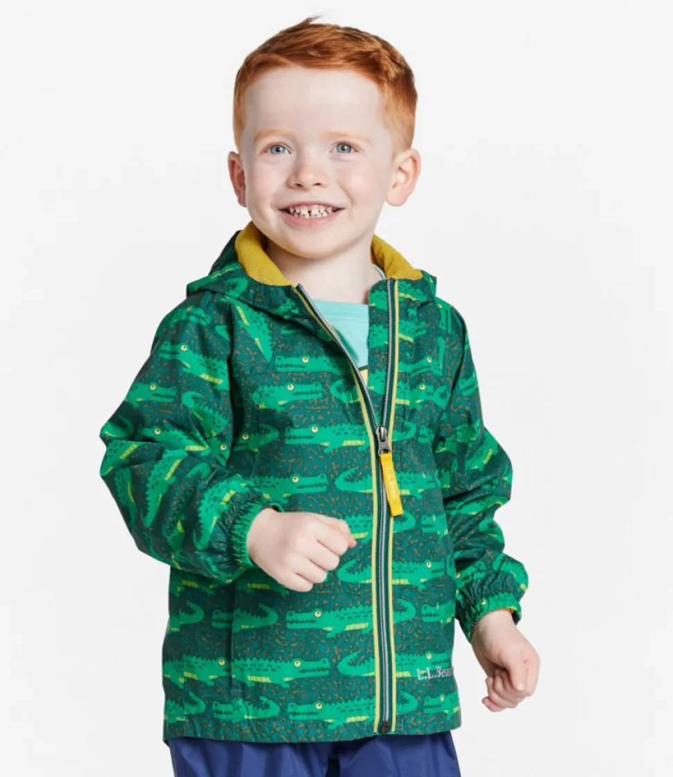 Store L.L.Bean "Infants' and Toddlers' Discovery Rain Jacket, Print" DarkestGreenGator