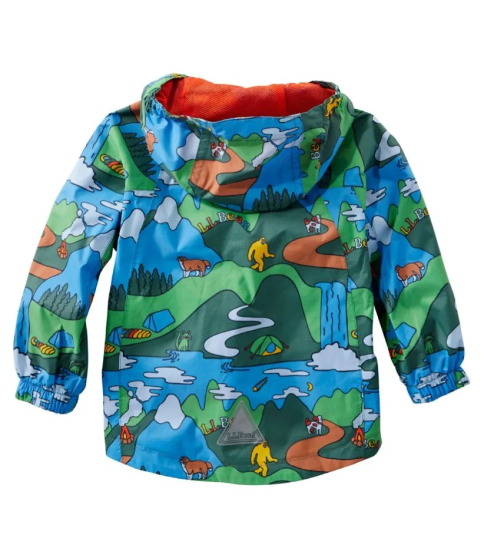 Store L.L.Bean "Infants' and Toddlers' Discovery Rain Jacket, Print" DarkestGreenGator