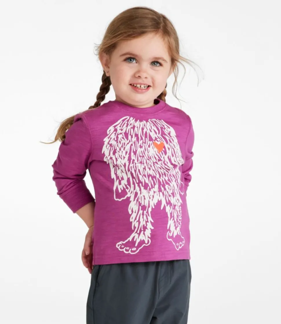 Fashion L.L.Bean "Infants' and Toddlers' Graphic Tee, Long-Sleeve Glow-in-the-Dark"
