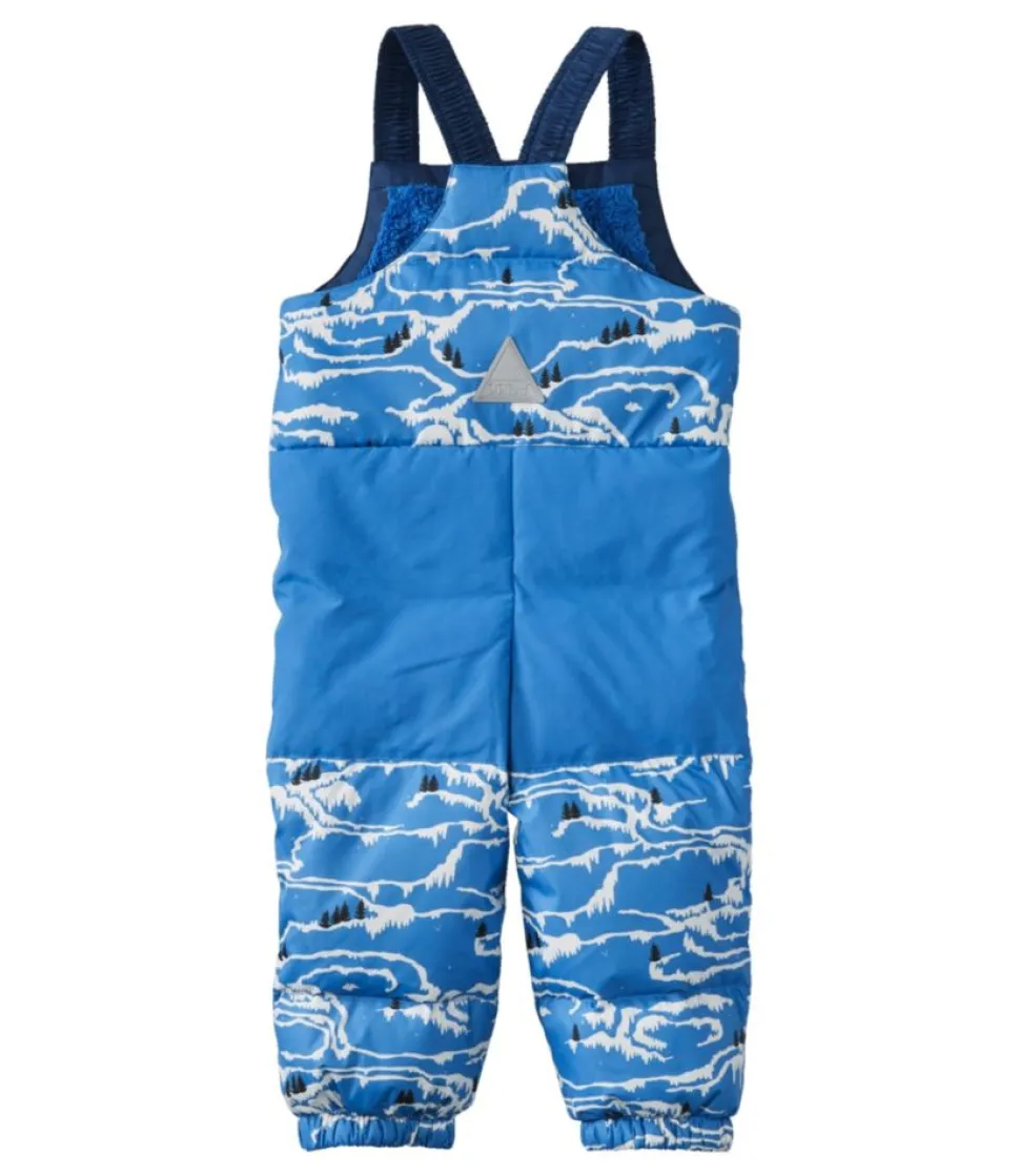Sale L.L.Bean "Infants' and Toddlers' Down Snow Bibs, Print" CobaltSeaWinterLandscape