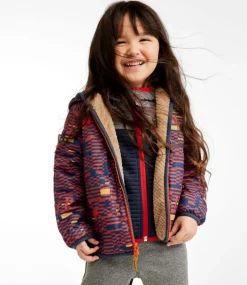 New L.L.Bean "Infants' and Toddlers' Mountain Bound Reversible Hooded Jacket, Print" NightGeo