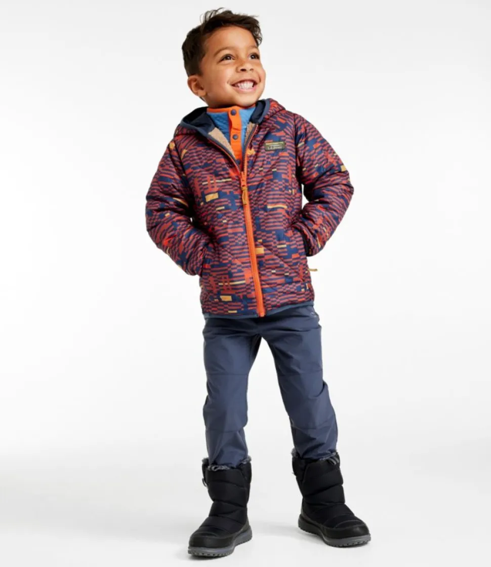 New L.L.Bean "Infants' and Toddlers' Mountain Bound Reversible Hooded Jacket, Print" NightGeo