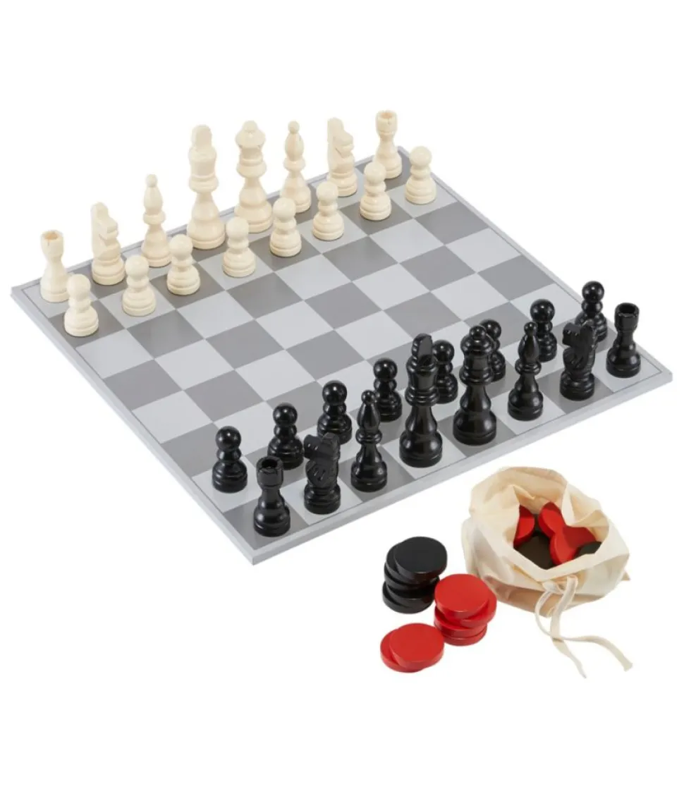 Store L.L.Bean "Jumbo Checkers and Chess" MultiColor