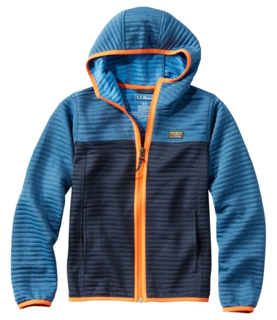 Cheap L.L.Bean "Kids' Airlight Full-Zip Hoodie, Colorblock"