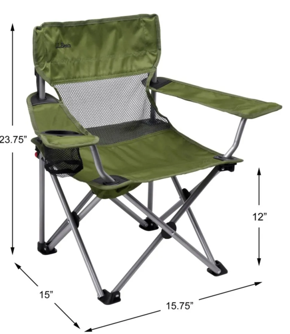 Outlet L.L.Bean "Kids' Base Camp Chair" LeafGreen