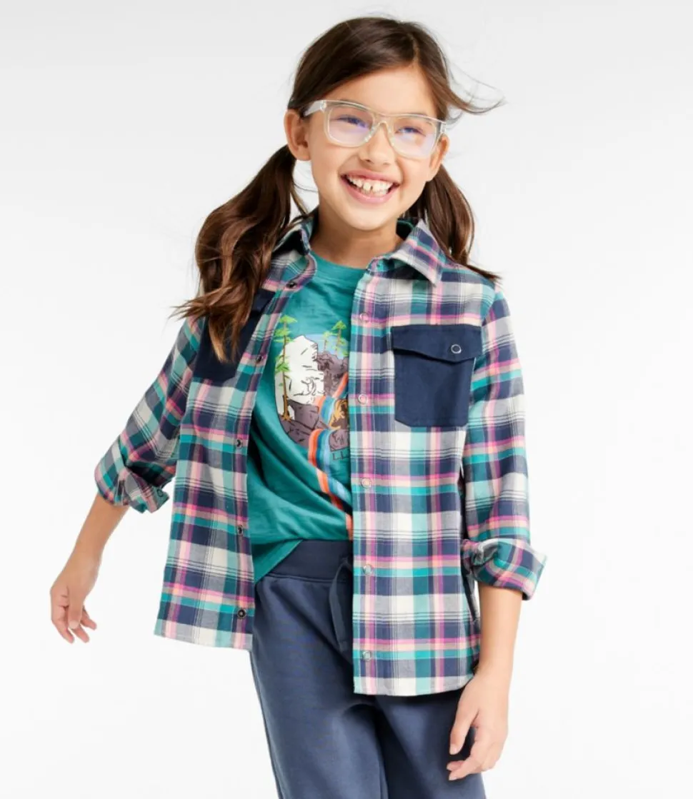 Shop L.L.Bean "Kids' BeanFlex All-Season Flannel Shirt"