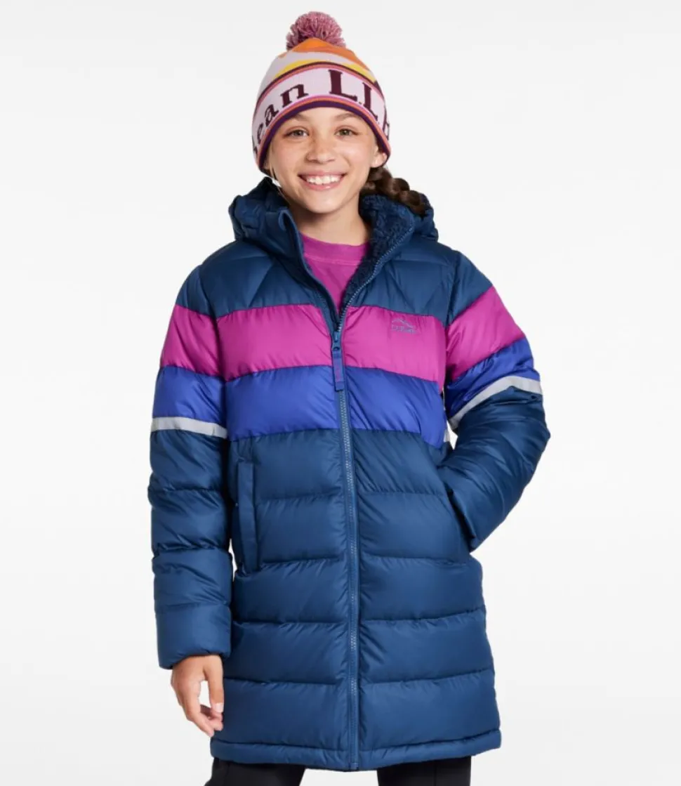 New L.L.Bean "Kids' Bean's Down Coat, Colorblock"