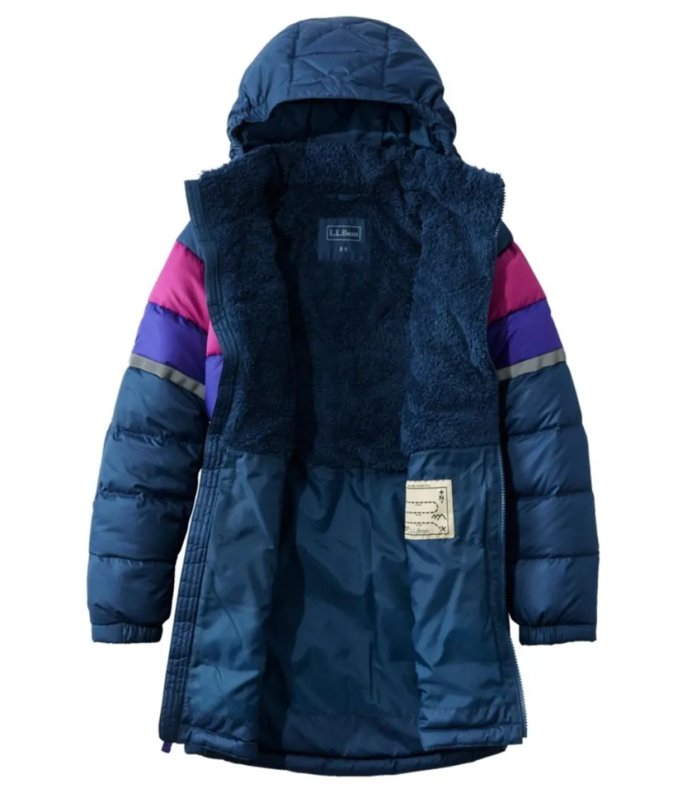 New L.L.Bean "Kids' Bean's Down Coat, Colorblock"