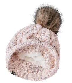 Hot L.L.Bean "Kids' Cozy Cable Pom Hat, Stripe"