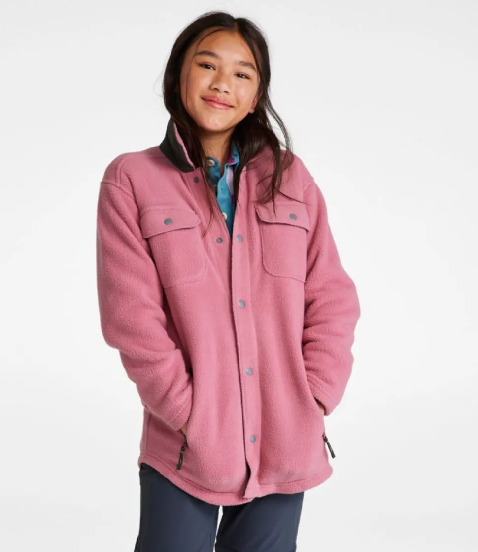 Hot L.L.Bean "Kids' Cozy Fleece Shirt Jacket"