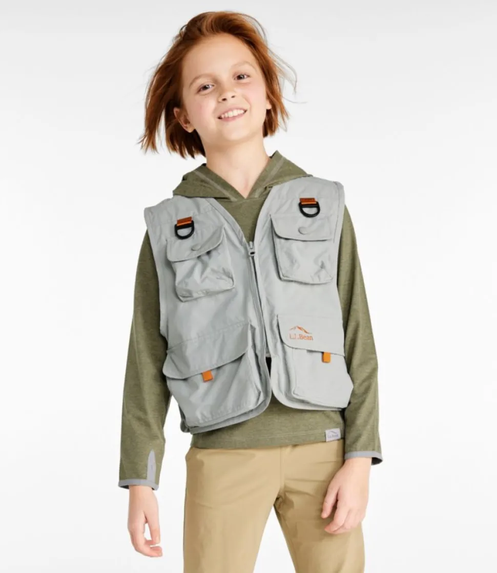 Outlet L.L.Bean "Kids' Emerger Fishing Vest" AnchorGray