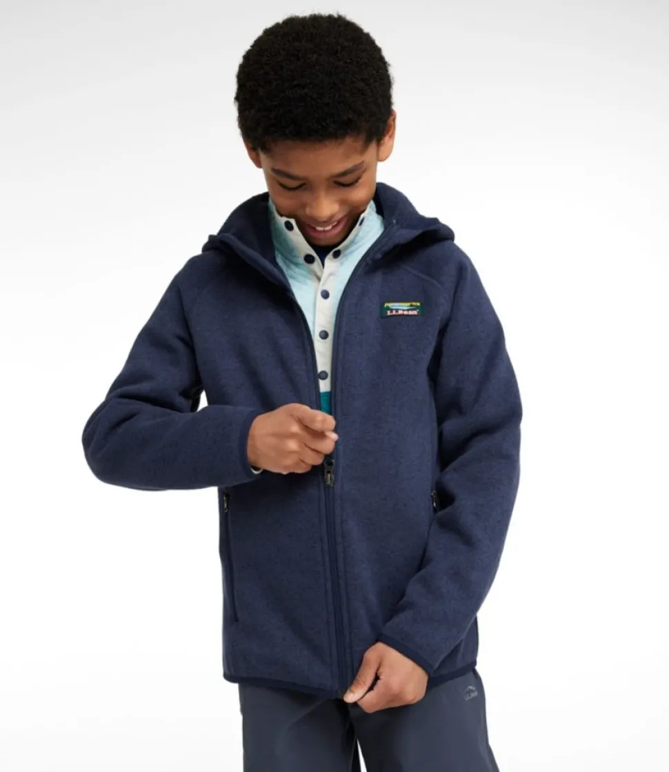 Best Sale L.L.Bean "Kids' Sweater Fleece, Hooded"