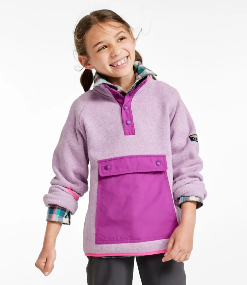 Cheap L.L.Bean "Kids' Sweater Fleece, Half-Snap"