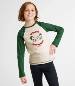 Clearance L.L.Bean "Kids' x Peanuts Long-Sleeve Baseball Tee"