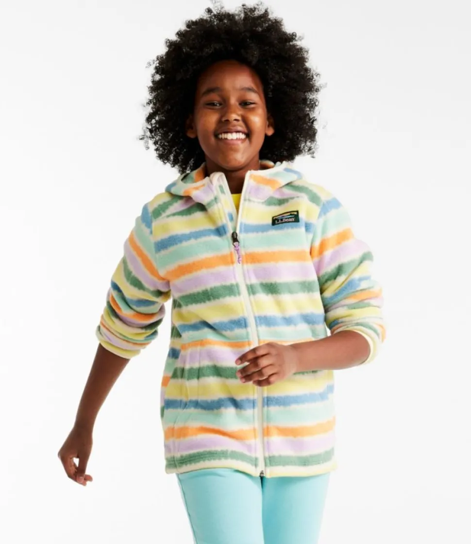 Outlet L.L.Bean "Kids' Mountain Classic Fleece, Hooded, Print" KellyGreenDigiCamo