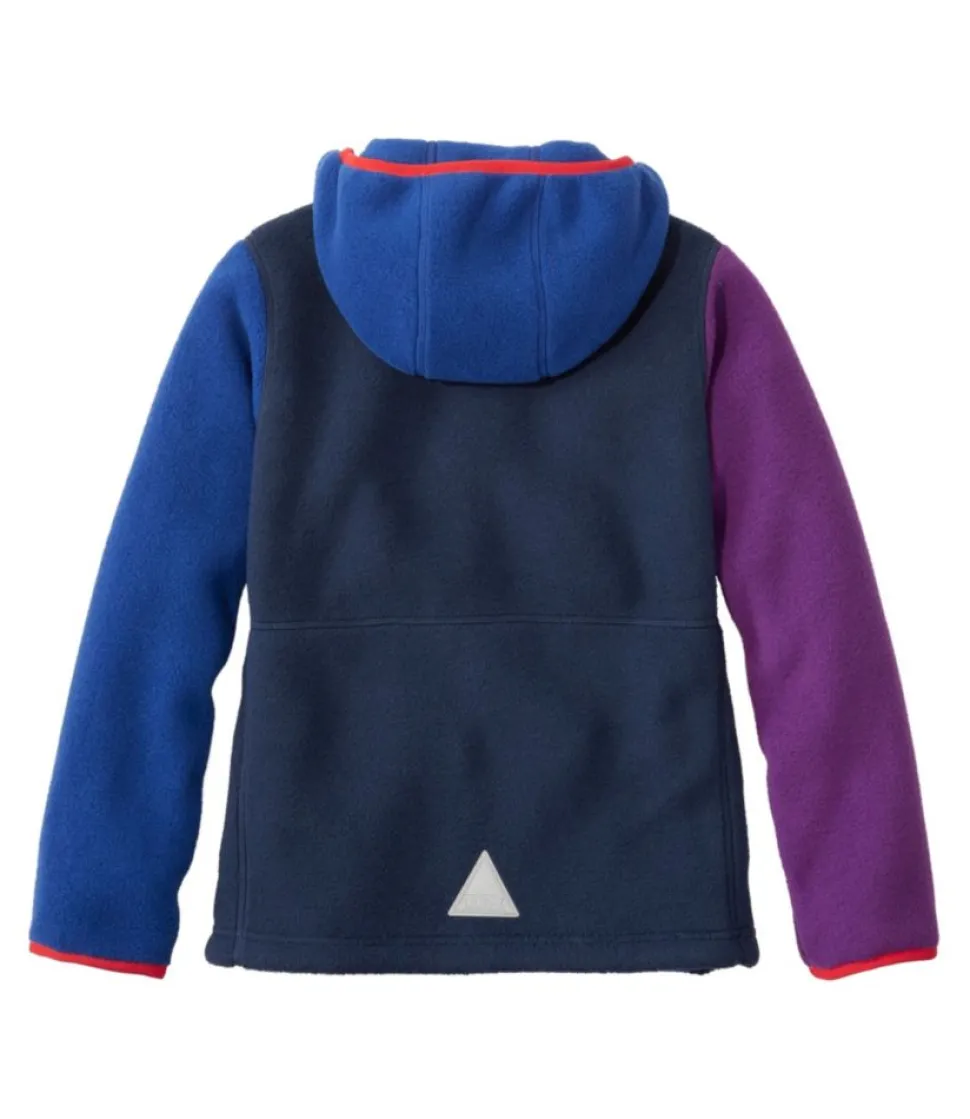 Best L.L.Bean "Kids' Mountain Classic Fleece, Hooded Colorblock"