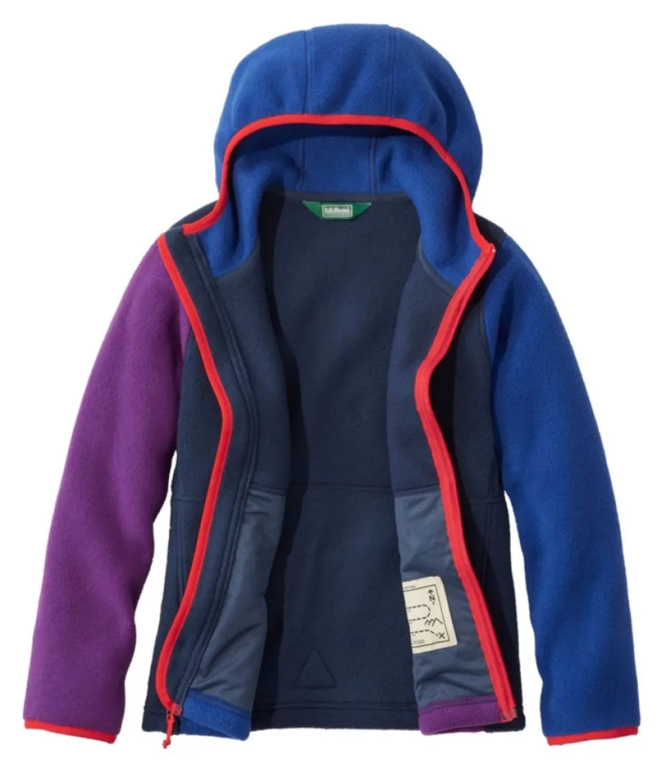 Best L.L.Bean "Kids' Mountain Classic Fleece, Hooded Colorblock"