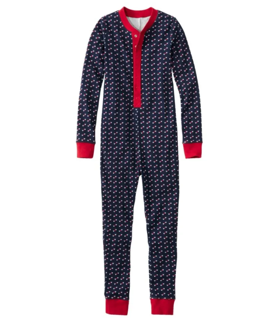 Best Sale L.L.Bean "Kids' Organic Cotton Fitted Onesie" ClassicNavyBird'sEye