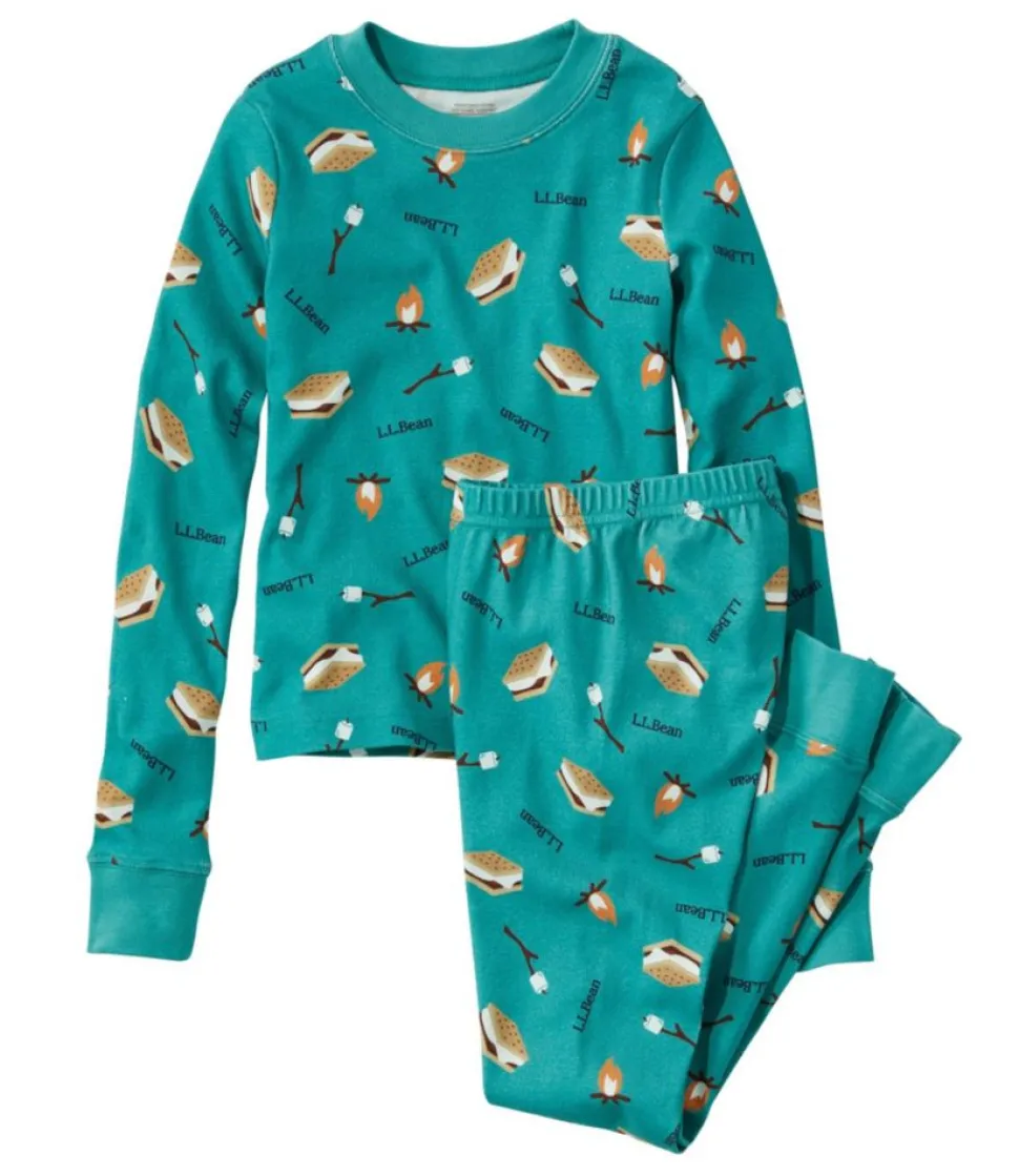 New L.L.Bean "Kids' Organic Cotton Fitted Pajamas"