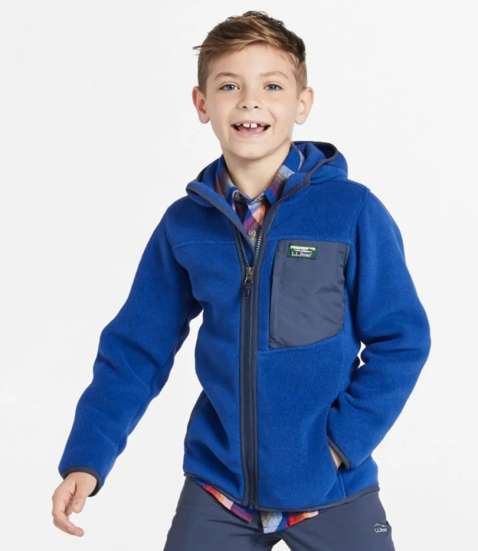 Online L.L.Bean "Kids' Retro Mountain Classic Fleece Jacket" IndigoInk/CarbonNavy