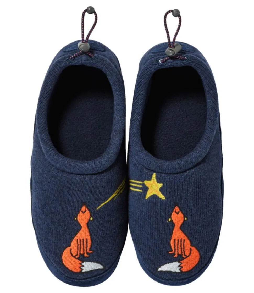 Outlet L.L.Bean "Kids' Sweater Fleece Slippers, Motif"