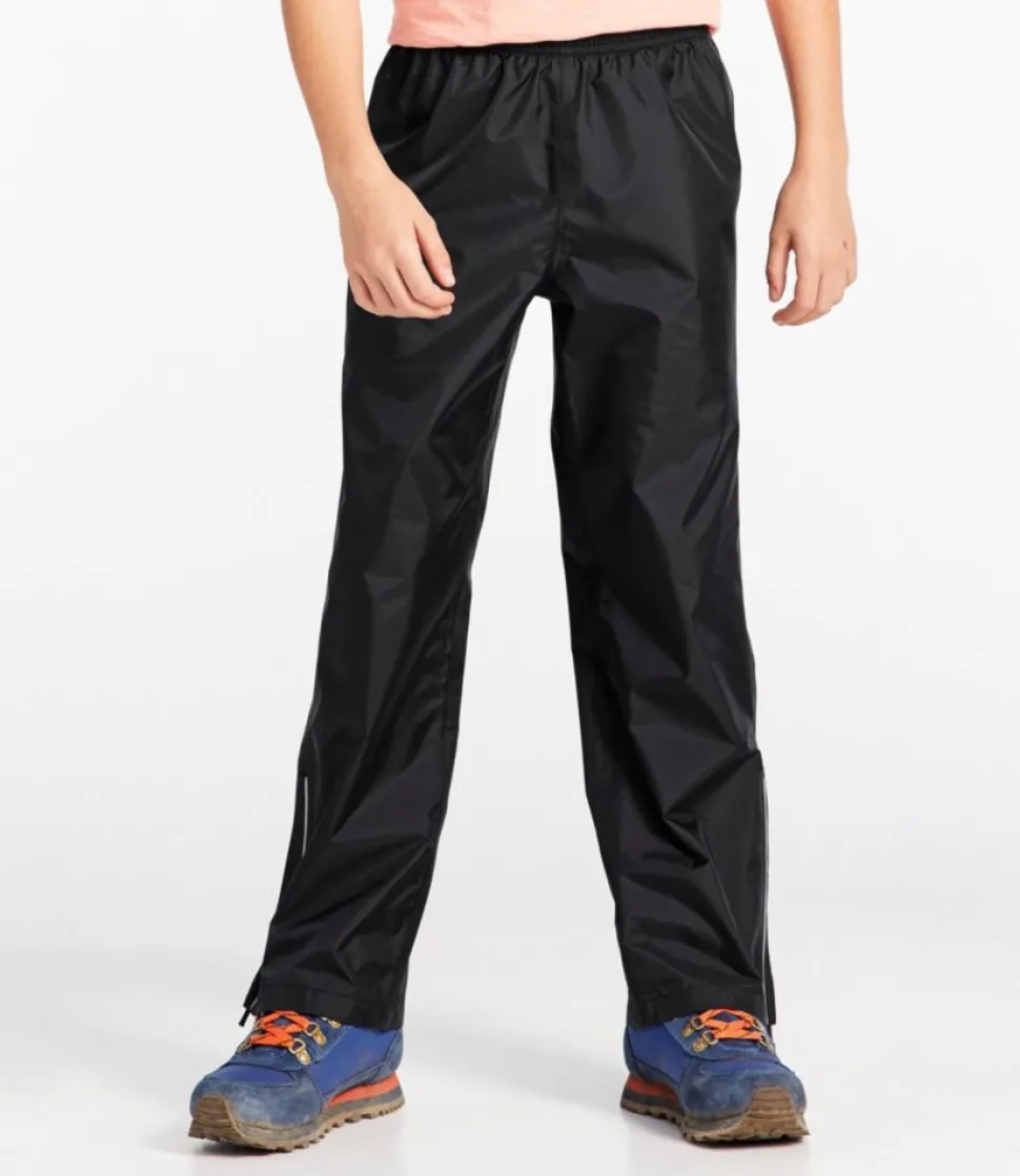 Best L.L.Bean "Kids' Trail Model Rain Pants" Black