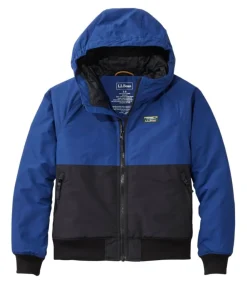 New L.L.Bean "Kids' Warm-Up Insulated Jacket" IndigoInk/Black