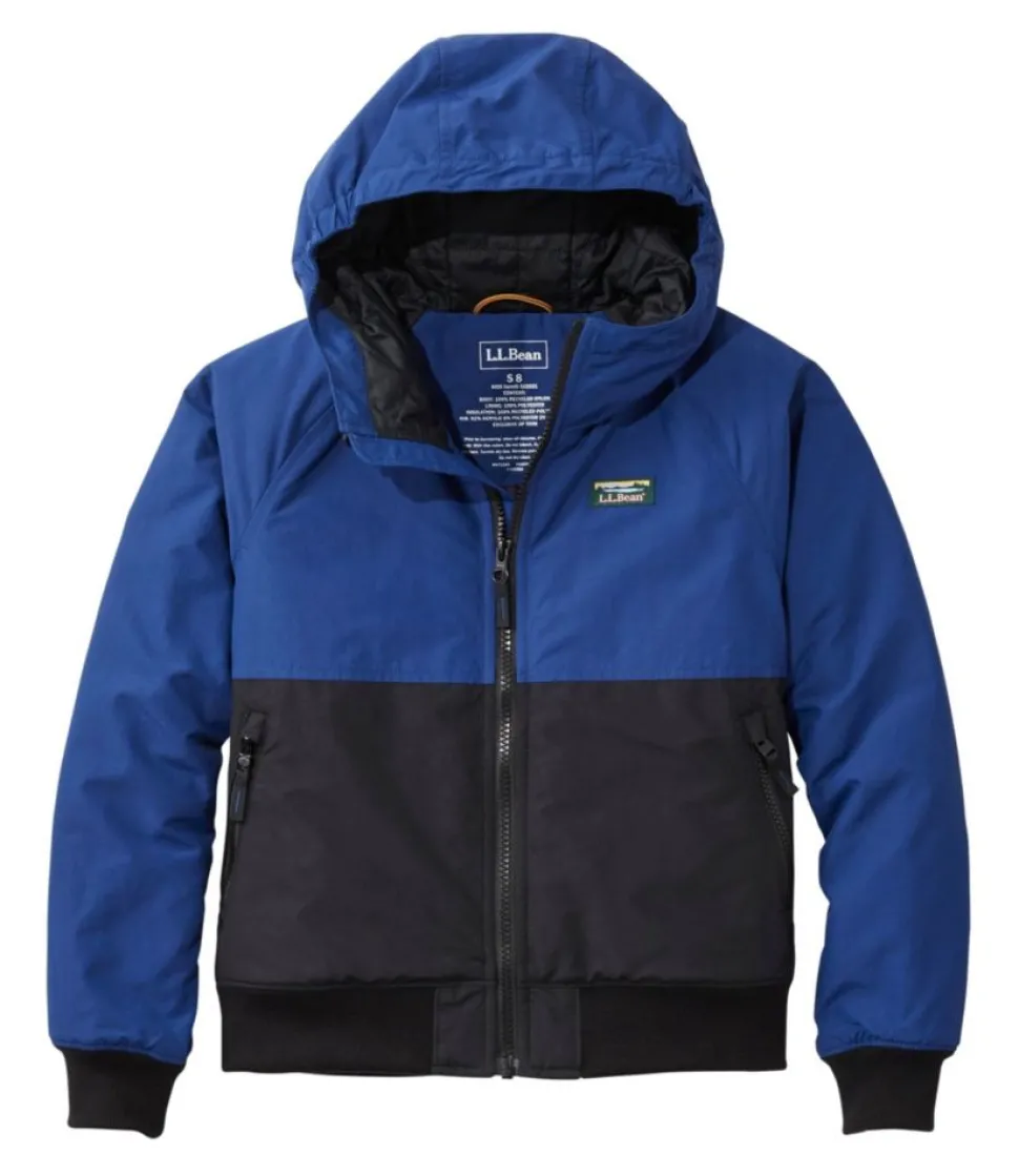 New L.L.Bean "Kids' Warm-Up Insulated Jacket" IndigoInk/Black