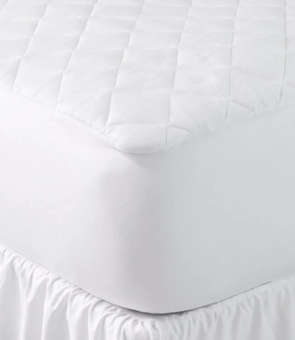 Shop L.L.Bean "Knit Top Waterproof Mattress Pad" White
