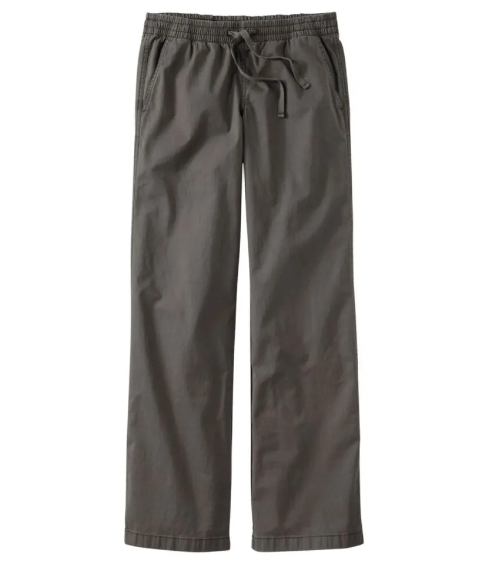 Flash Sale L.L.Bean "Lakewashed Pull-on Chinos, Mid-Rise Wide-Leg"