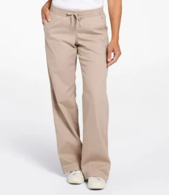 Flash Sale L.L.Bean "Lakewashed Pull-on Chinos, Mid-Rise Wide-Leg"