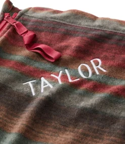 Flash Sale L.L.Bean " Cabin Fleece Sleeping Bag" BlanketStripe