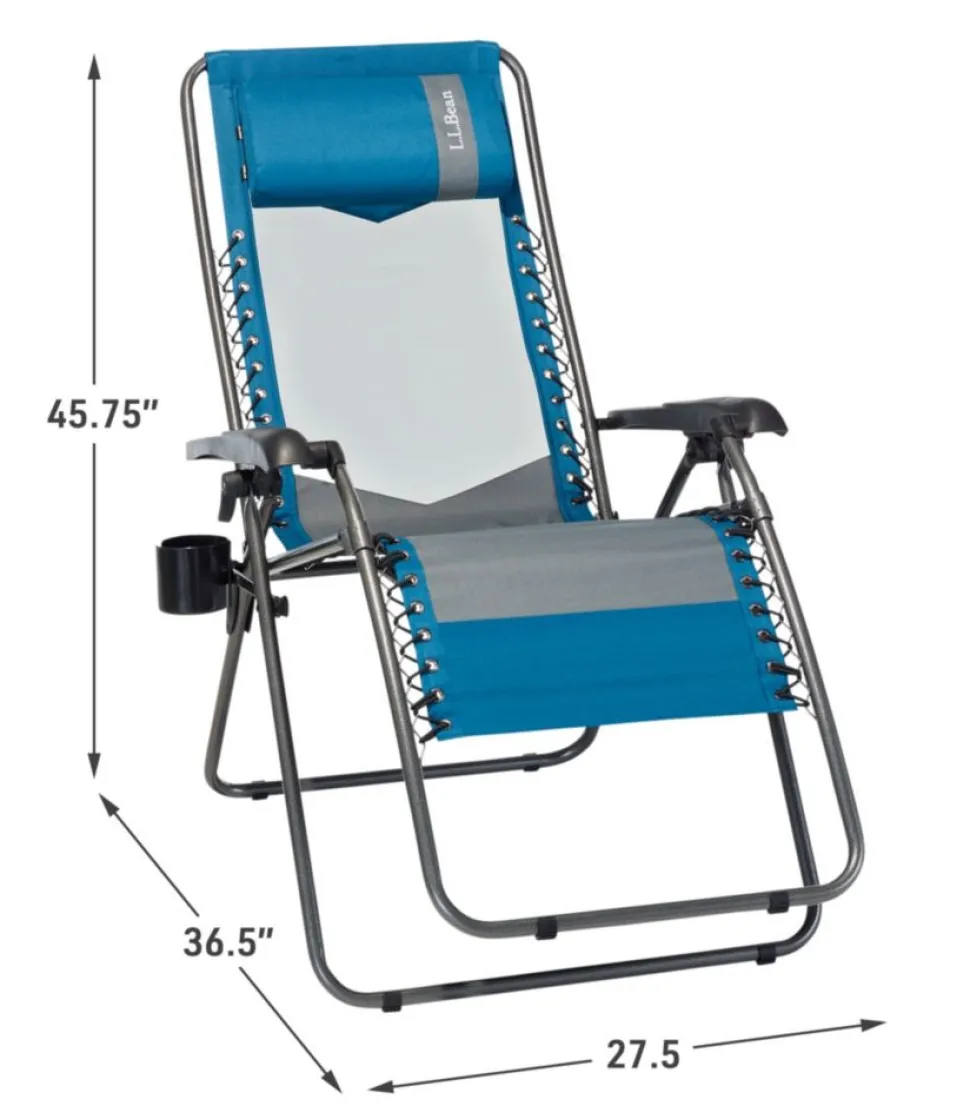 Flash Sale L.L.Bean " Camp Comfort II Recliner" MarineBlue