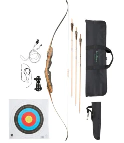 Fashion L.L.Bean " Deluxe Family Archery Set" NaturalWood