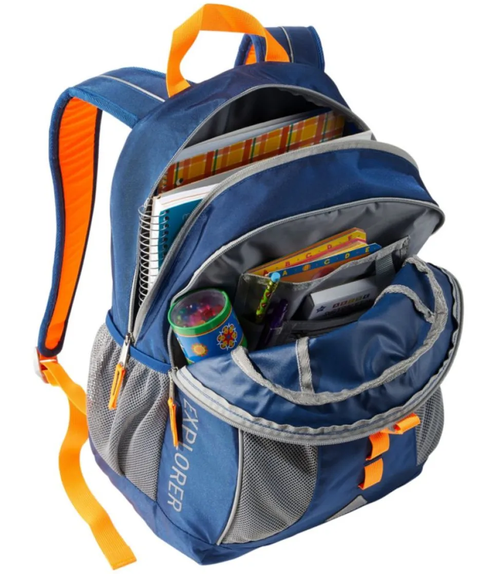 Shop L.L.Bean " Explorer Backpack, 25L, Colorblock" CarbonNavy/Asphalt