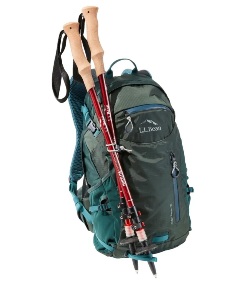 Shop L.L.Bean " Hikelite Antishock Hiking Poles" MatteRed