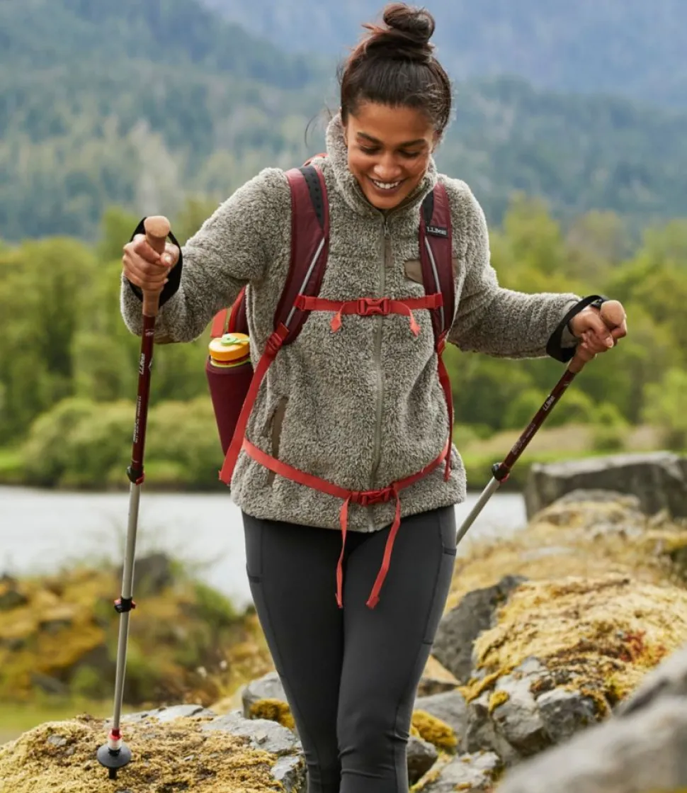 Shop L.L.Bean " Hikelite Antishock Hiking Poles" MatteRed