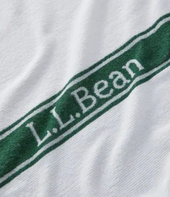 Hot L.L.Bean " Locker Room Towel" White/CampGreen