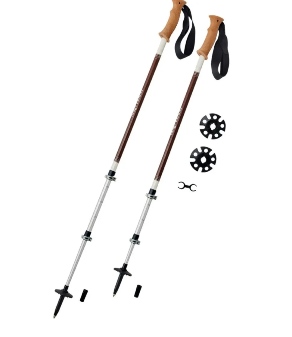 Outlet L.L.Bean " Ridge Runner Hiking Poles, Tall" Currant/SilverBirch