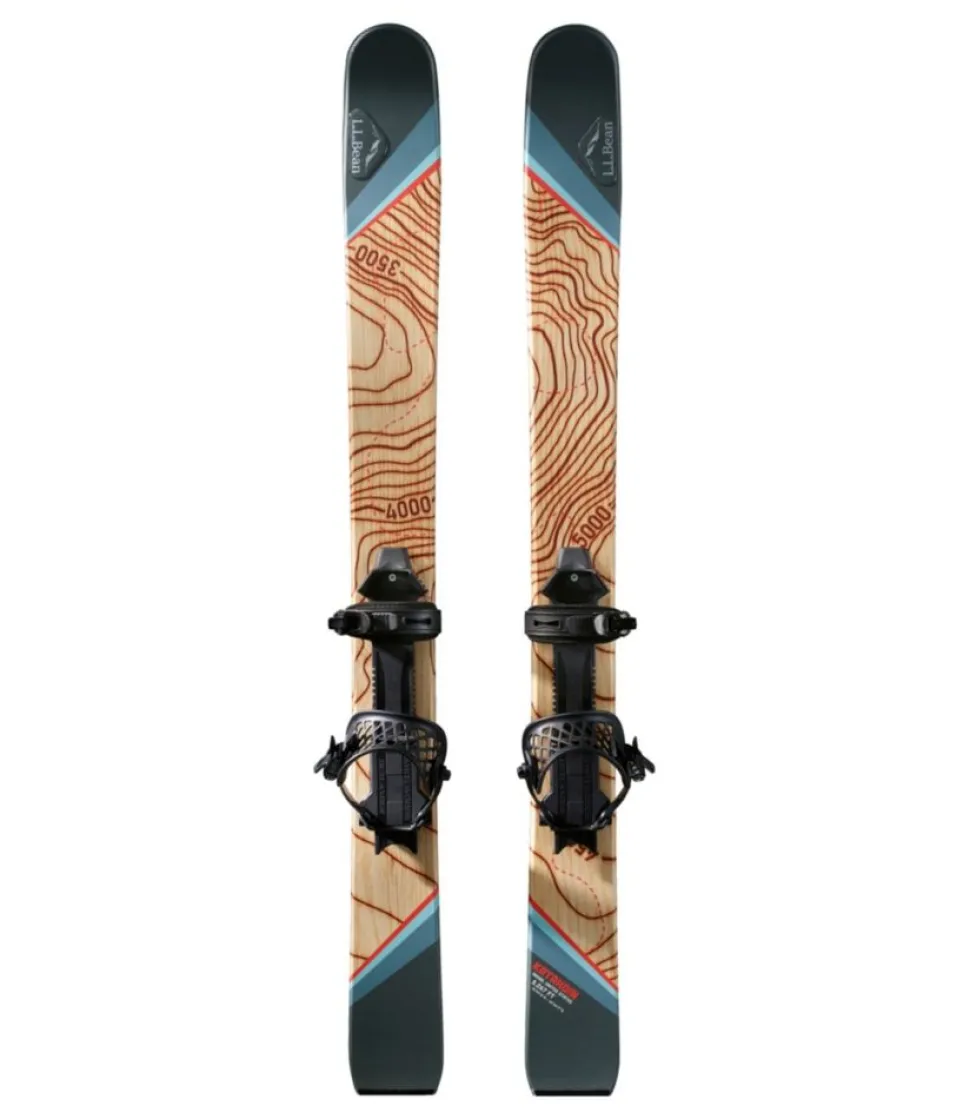 Best L.L.Bean " Sliding Skishoe" WoodGrainKatahdinTopo