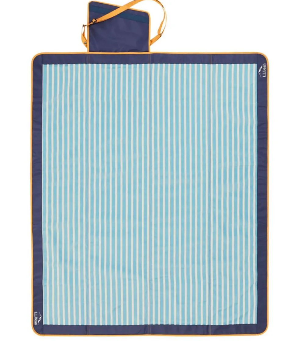Flash Sale L.L.Bean " Sunbuster Blanket" SeaAquaStripe