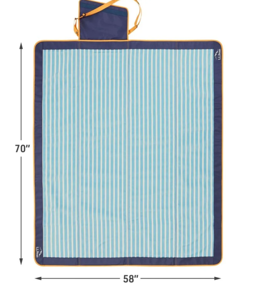 Flash Sale L.L.Bean " Sunbuster Blanket" SeaAquaStripe