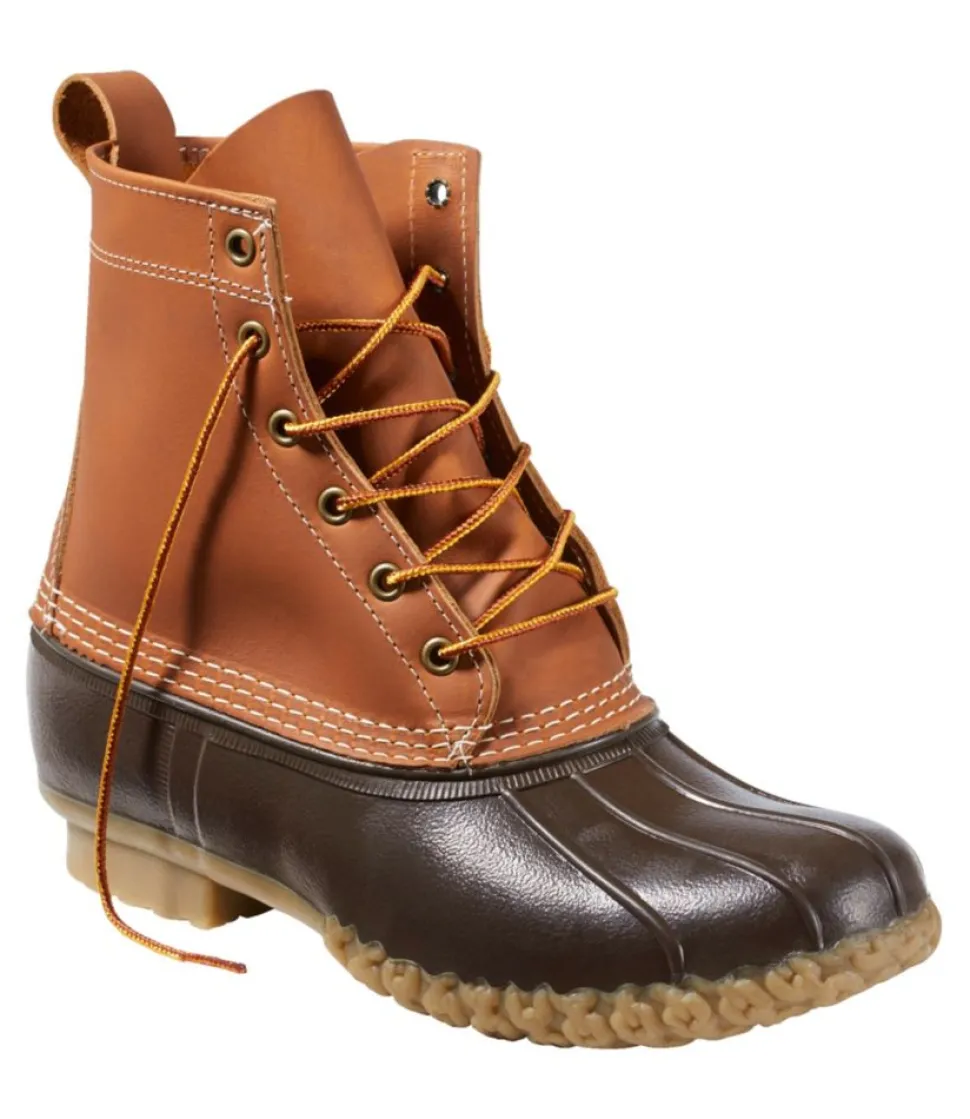 Fashion L.L.Bean "Men's 1912 Bean Boots, 8"" DeepestBrown/ForestShade/TanOpaque