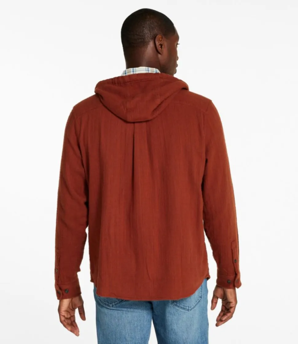 Online L.L.Bean "Men's 1912 Field Flannel Shirt, Hooded, Slightly Fitted Untucked Fit"