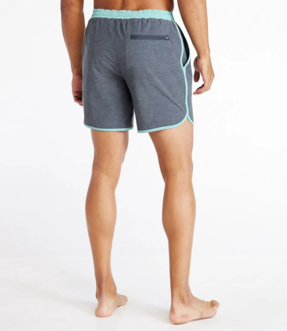 Fashion L.L.Bean "Men's All-Adventure Swim Shorts, 7"" CarbonNavy