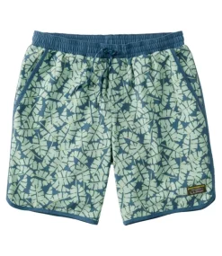 New L.L.Bean "Men's All-Adventure Swim Shorts, Print, 9""