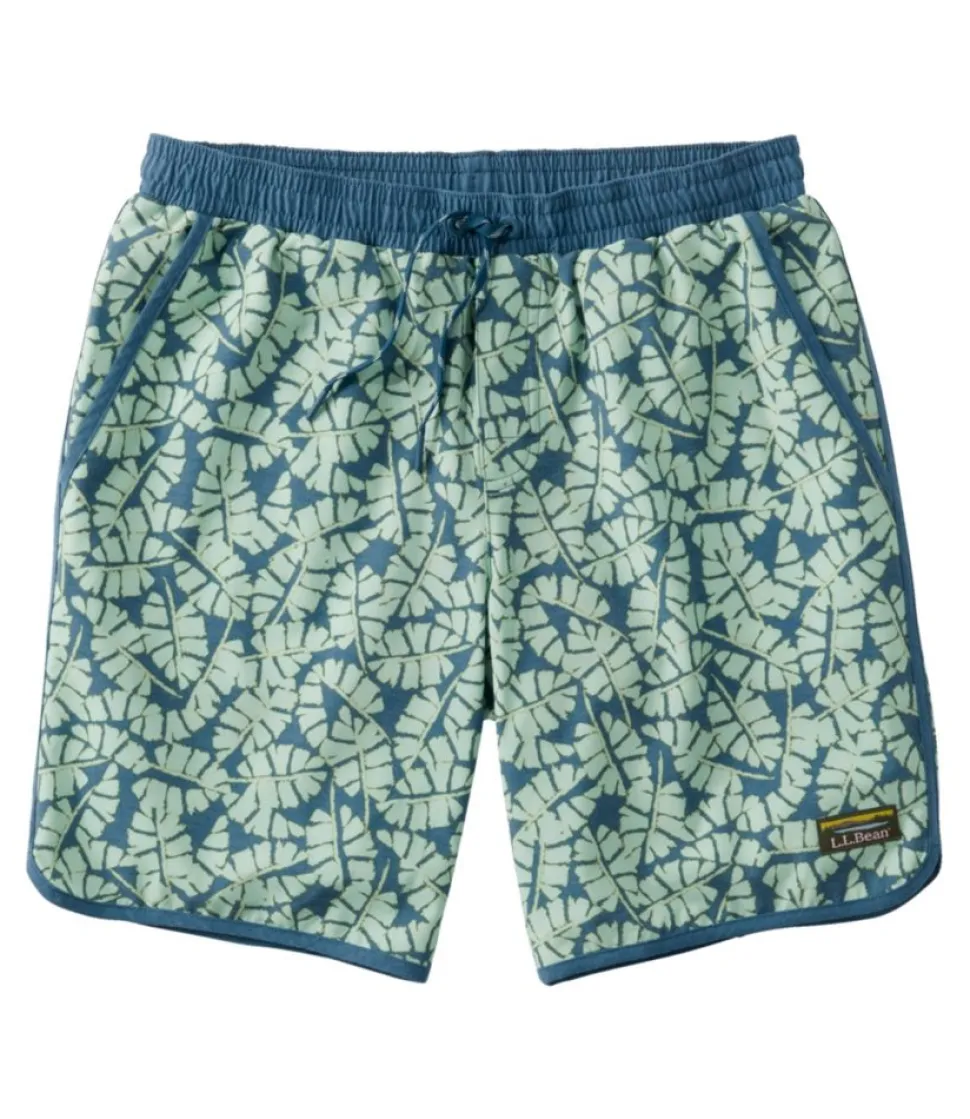 New L.L.Bean "Men's All-Adventure Swim Shorts, Print, 9""