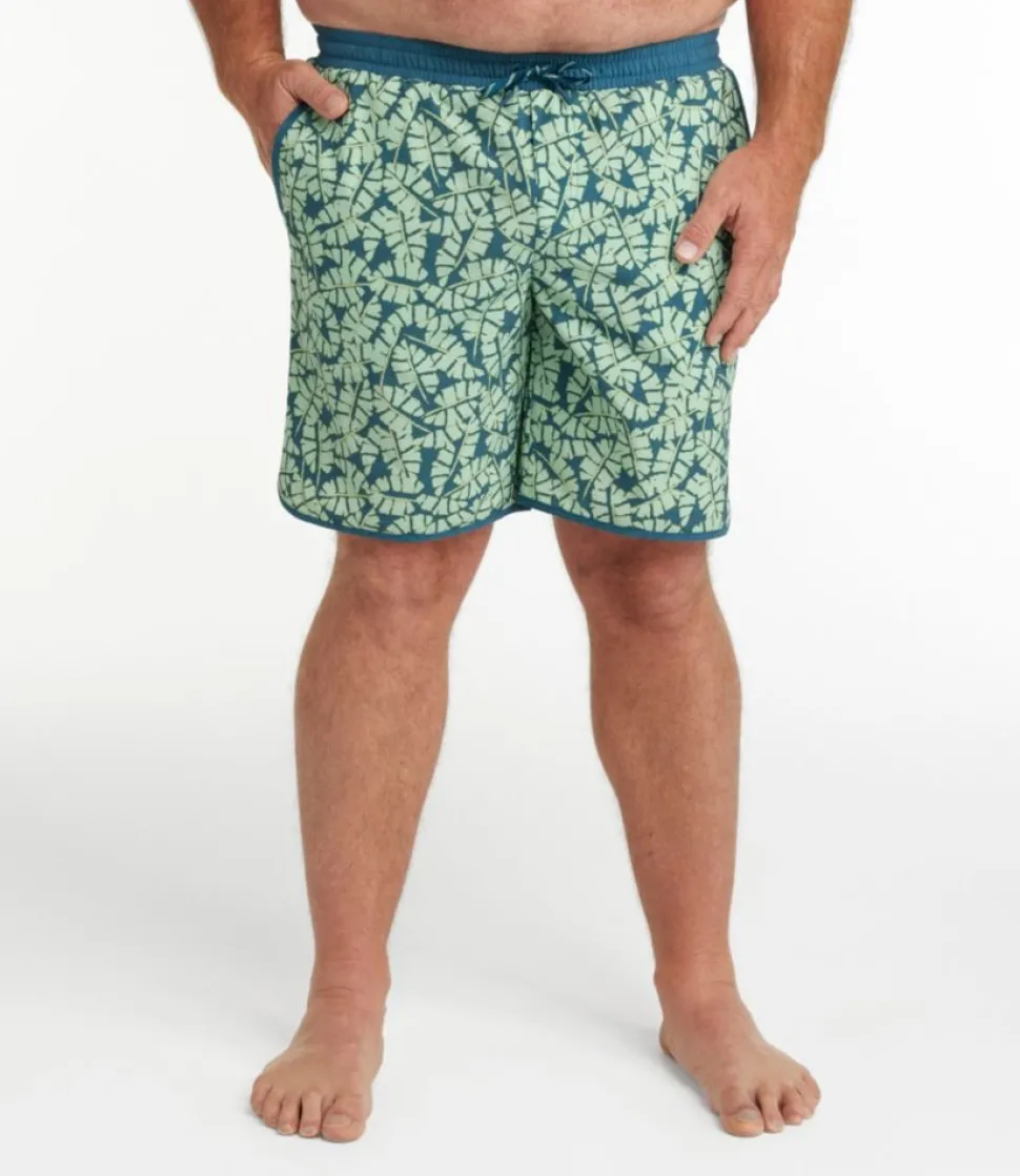New L.L.Bean "Men's All-Adventure Swim Shorts, Print, 9""