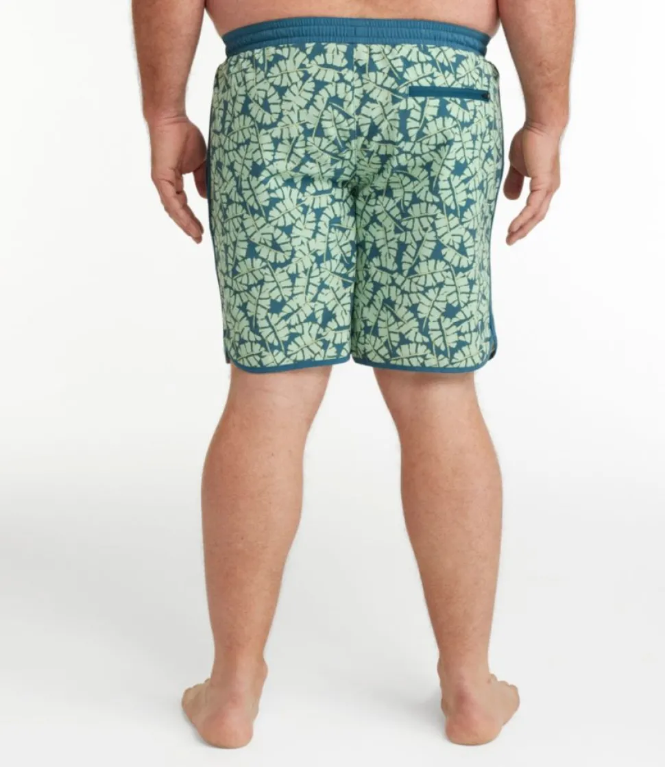 New L.L.Bean "Men's All-Adventure Swim Shorts, Print, 9""
